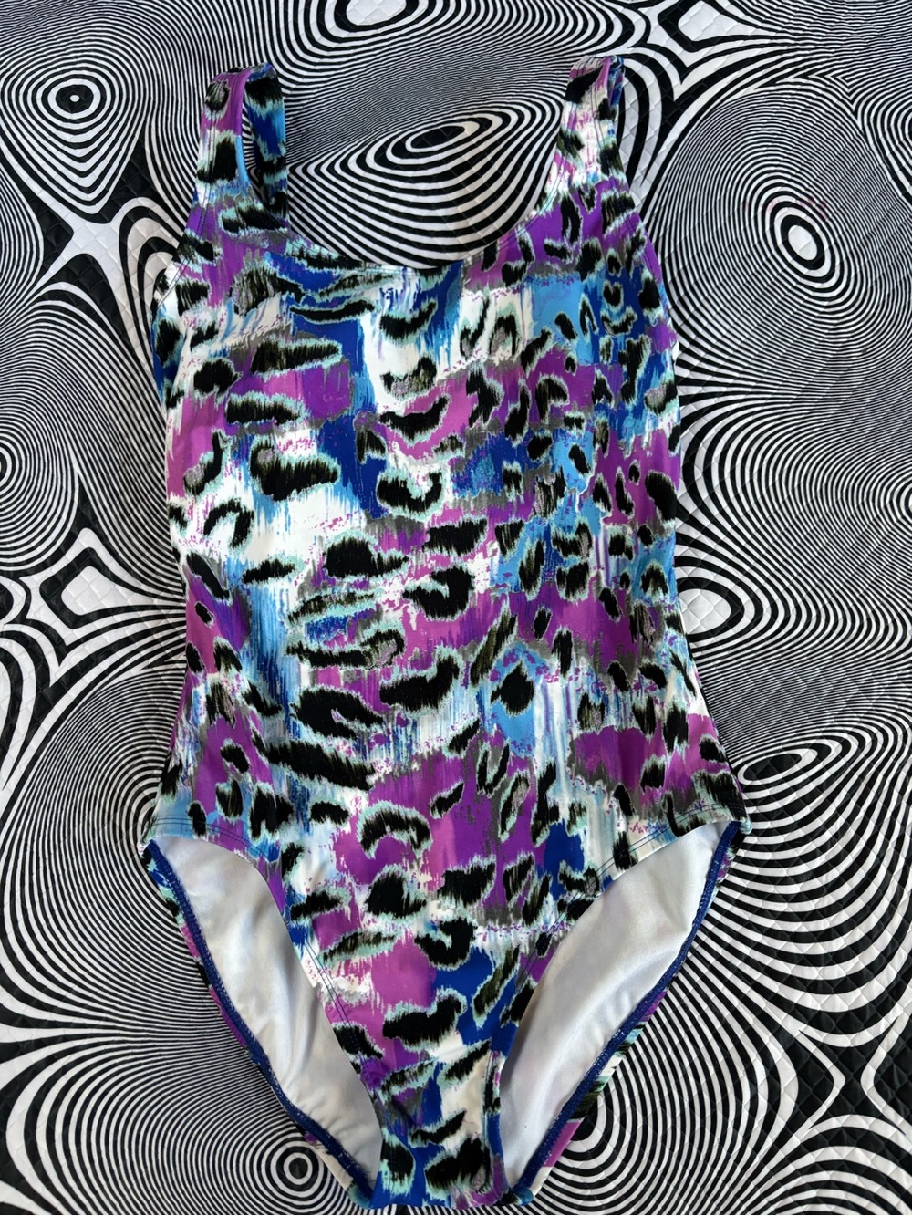 Catalina Purple Blue cheetah Print Swimsuit